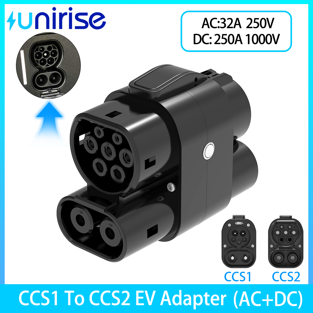 Ccs2 To Ccs1 Fast Charge Adapter 250Kw - محول CCS1 إلى CCS2 للسيارات الكهربائية،