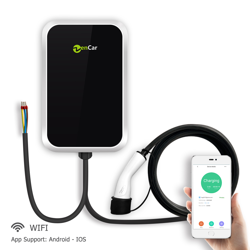 محطة شحن سيارات كهربائية ذكية  - مراجعة 22Kw Wallbox Type 2 Ocpp Rfid وسعره