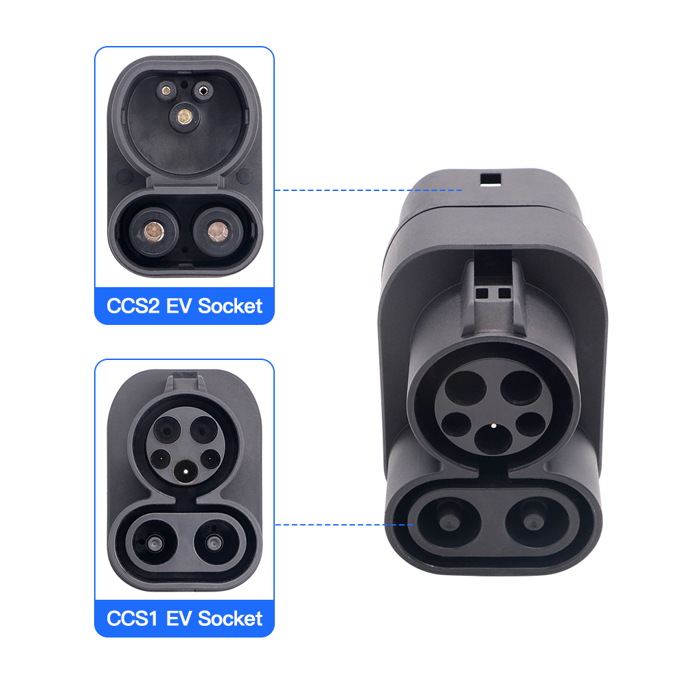 CCS1 إلى CCS2 EV مهايئ شاحن 25 - مراجعة Ccs2 To Ccs1 Fast Charge Adapter 250Kw وسعره